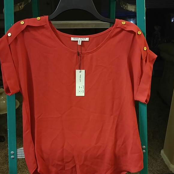 speed limit Tops - Speed Limit red shirt